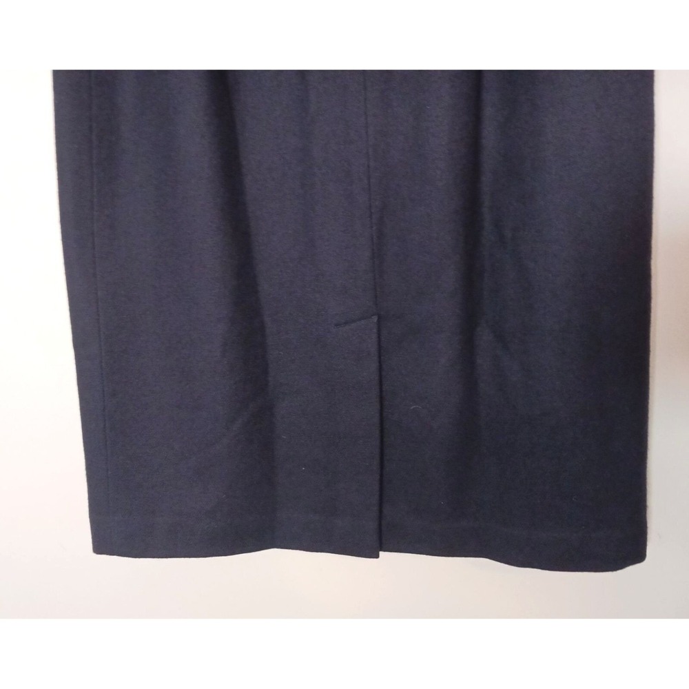 Sag Harbor Womens Size 8 Navy 100% Wool Pencil Skirt Career Office Classic - Picture 5 of 6